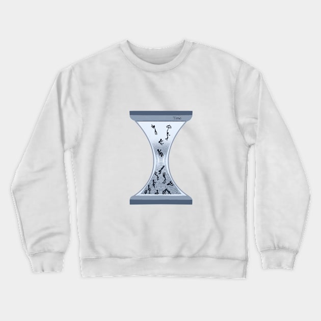 Time Crewneck Sweatshirt by ArtKsenia